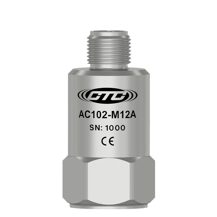 美国 CTC AC102-M12A 顶部出线 M12 工业振动传感器