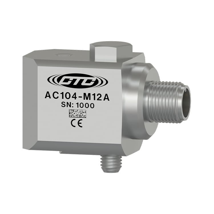 美国 CTC AC104-M12A 侧出线 M12 工业振动传感器