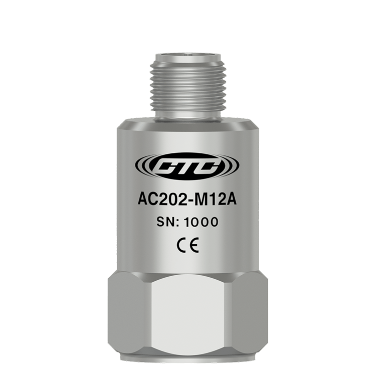 美国 CTC AC202-M12A 高性能顶部出线 M12 振动传感器
