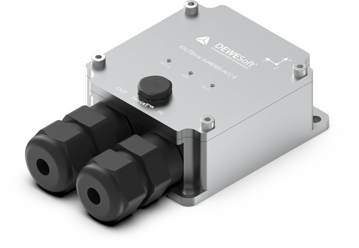 IOLITEicw-3xMEMS-ACC-S 三轴低噪声 EtherCAT 加速度采集模块