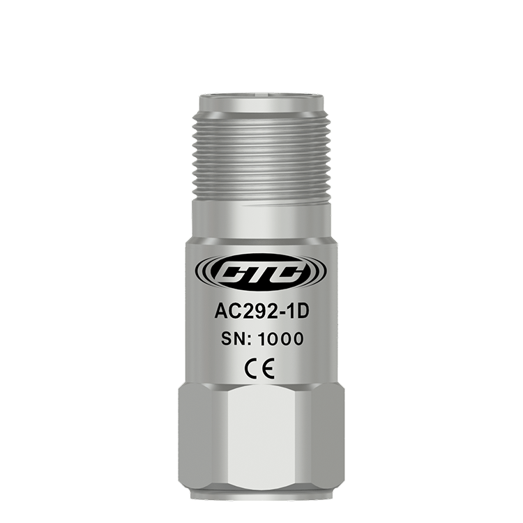 CTC AC292 高性能紧凑型顶部出线工业振动传感器
