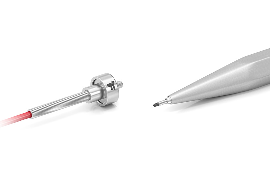 FUTEK LLB215 轴向出线微型螺纹式按钮传感器 | 10–50 lb