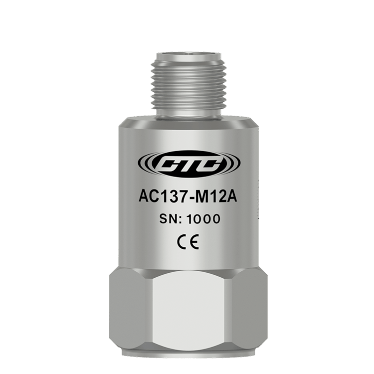 美国 CTC AC137-M12A 经济型高量程高频 M12 振动传感器