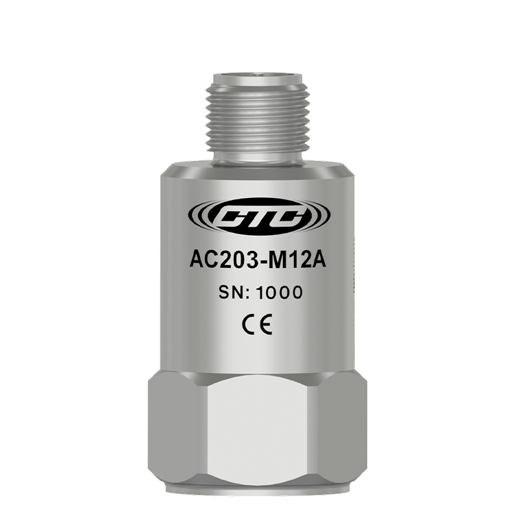 美国 CTC AC203-M12A 低频顶部出线 M12 振动传感器