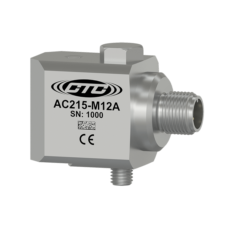 美国 CTC AC215-M12A 高性能低频侧出线 M12 振动传感器