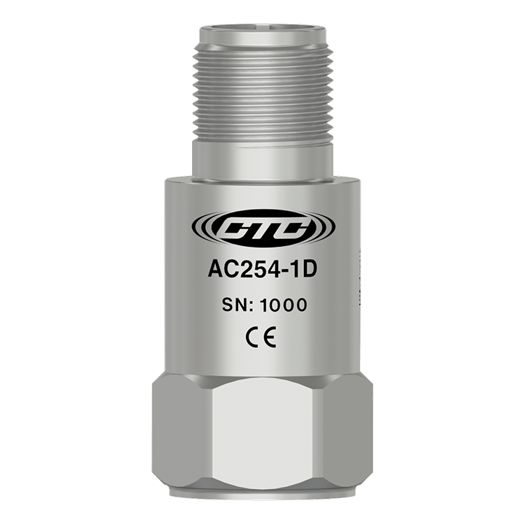 美国 CTC AC254 经济型低频顶部出线工业振动传感器