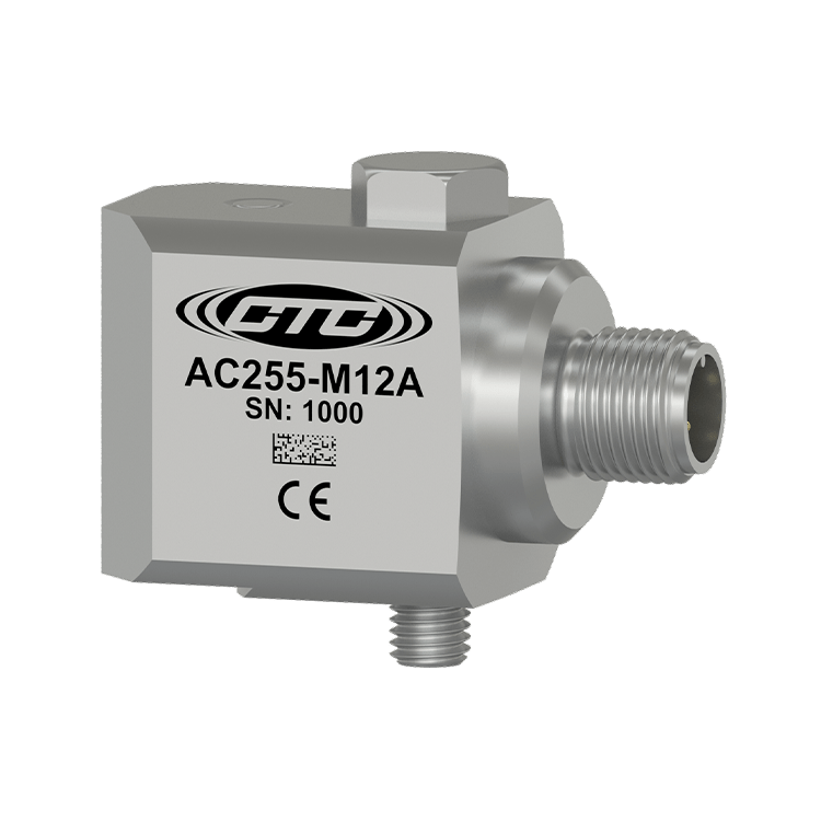 美国 CTC AC255-M12A 经济型低频侧出线 M12 振动传感器