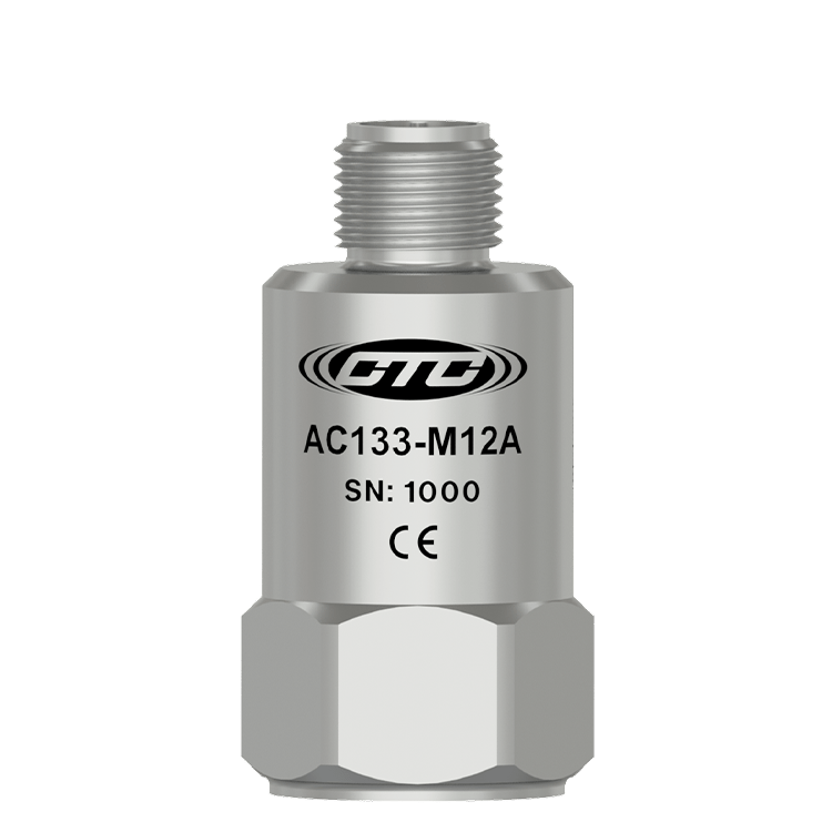 美国 CTC AC133-M12A 低频顶部出线 M12 振动传感器