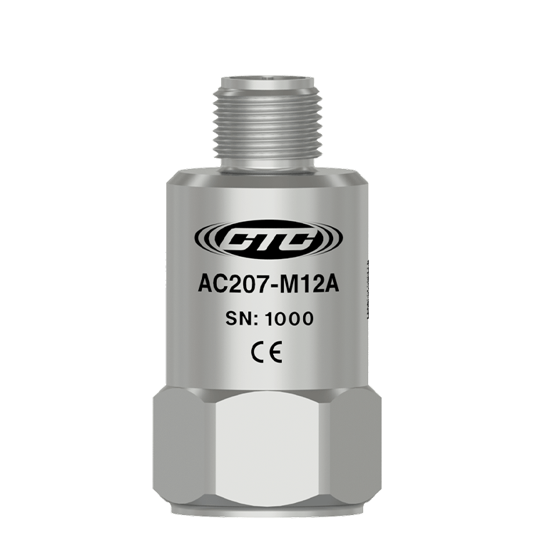 CTC AC207-M12A 顶部出线高温 IEPE 振动传感器