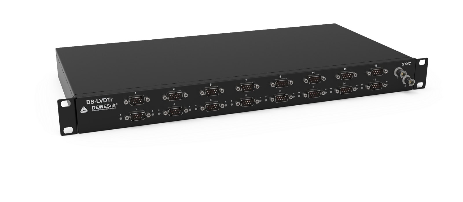 DS-16xLVDTr 十六通道机架式 LVDT 信号调理箱